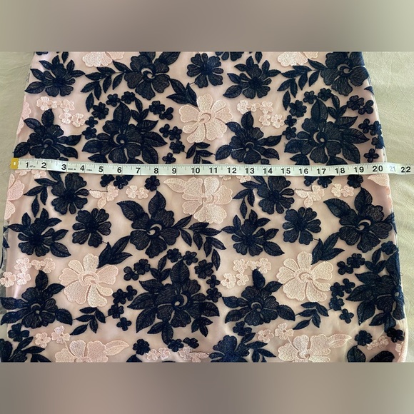 Donna Ricco Embroidered Mesh Sheath Evening Dress - Picture 7 of 9